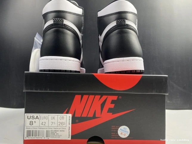 Rep Husky White 555088-010 Retro Air 1 Black (2014) Jordan 0801
